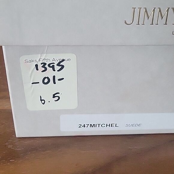 NWT Jimmy Choo Mitchel Mitchell Almond Suede Stiletto Heel 4" Pumps NIB 36.5 6 - Picture 13 of 16